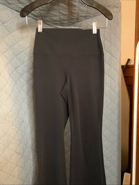 Women's Black High-Waist Flare Yoga Pants
